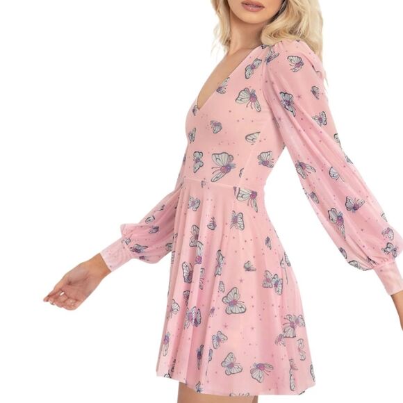 Blackmilk Pokémon Butterfree Sheer Romance Dress - Picture 2 of 6